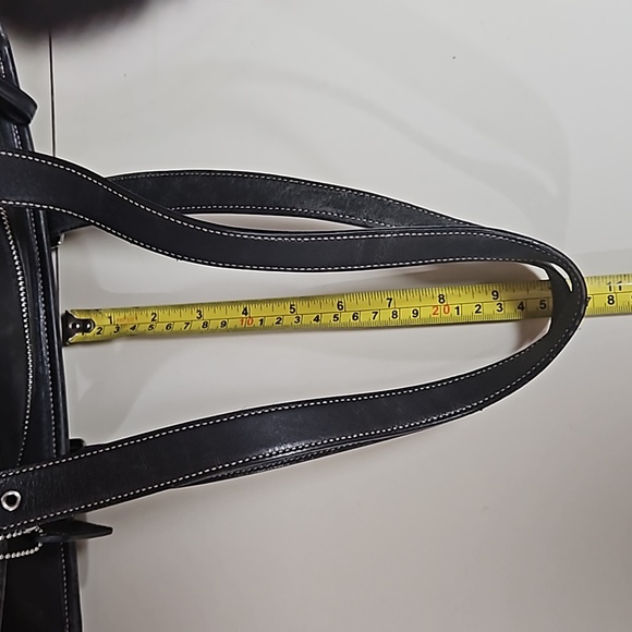 Coach Genuine Leather Large Shoulder Tote Bag LEATHER WEAR - Picture 14 of 17